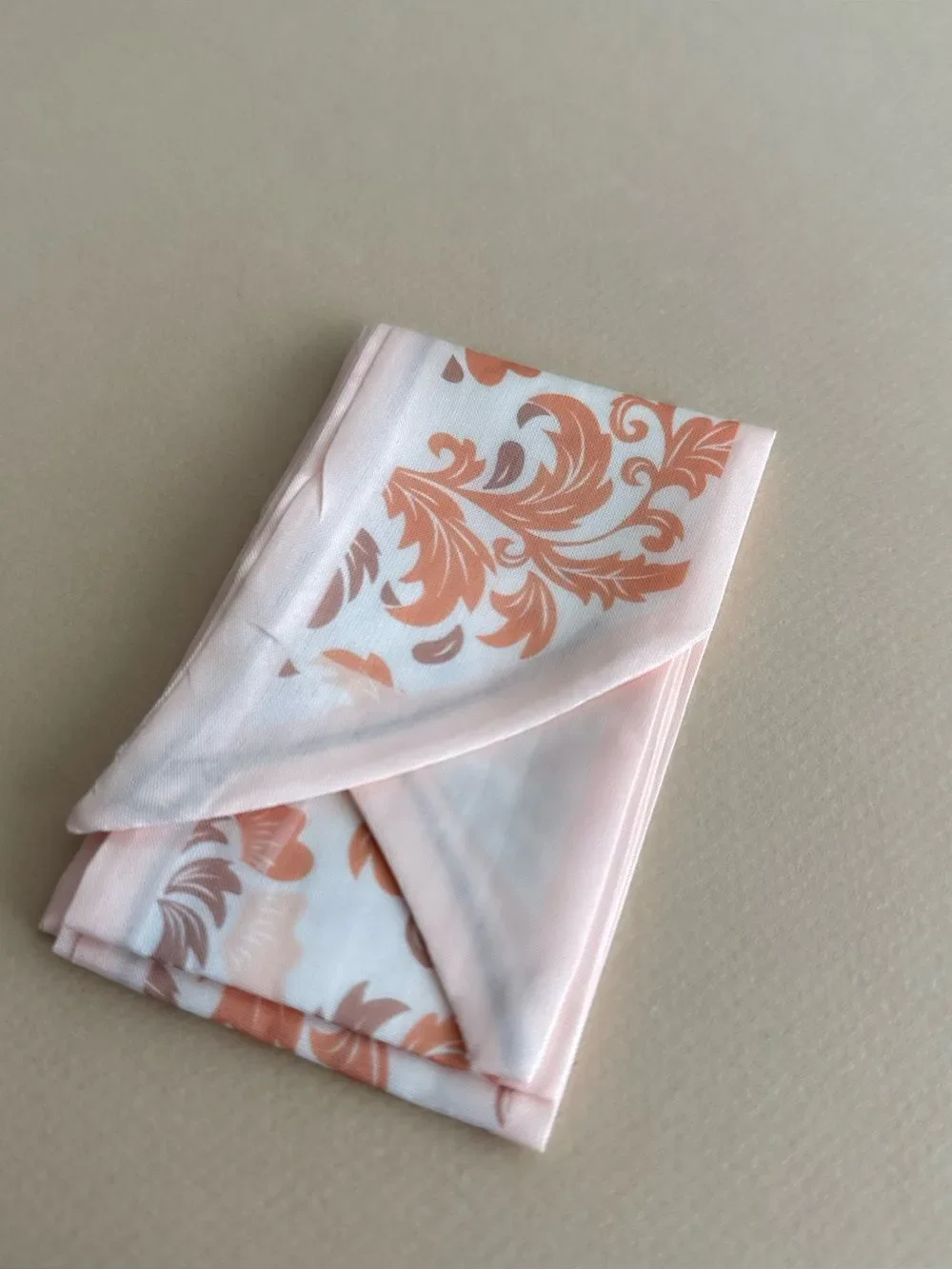 Pastel Pink Floral Scarf M1607